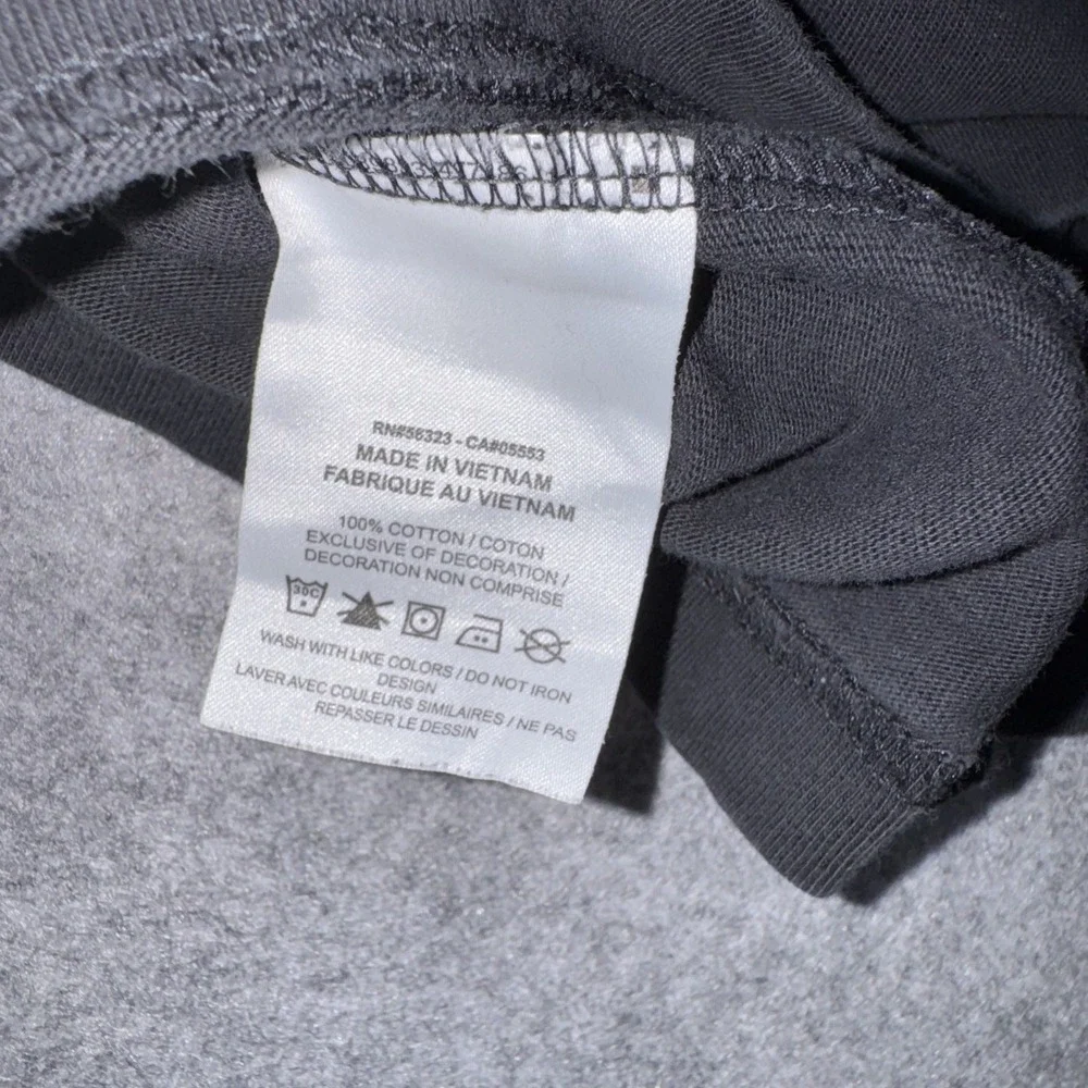 Jordan AJ1 Patch T-Shirt Medium Black Embroidered Sneaker Logo 100% Cotton